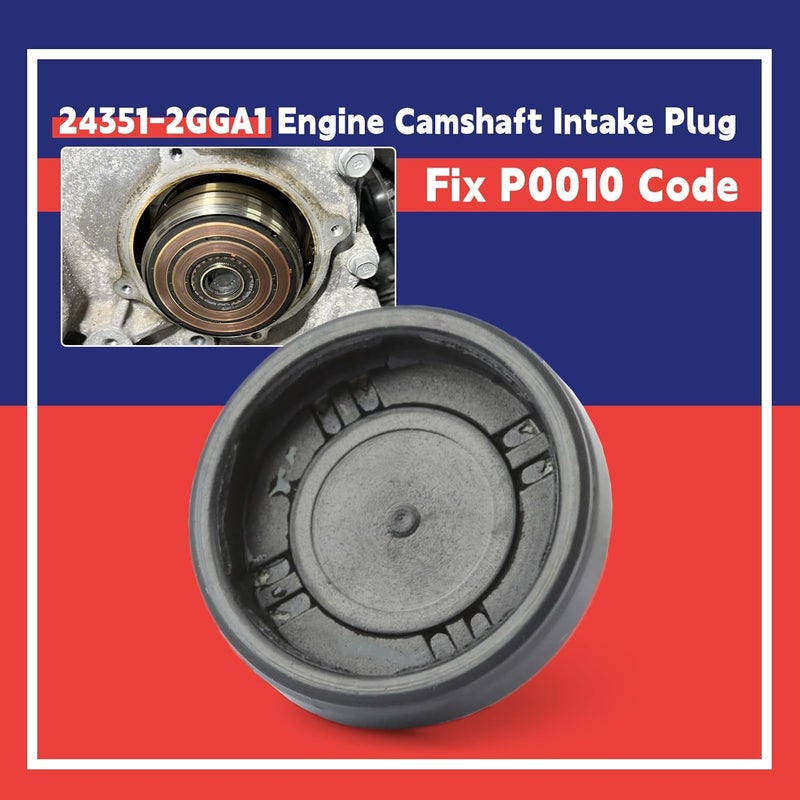 Dusledel 24351-2GGA1 Engine Camshaft Intake Plug Replacement for Hyundai Azera Grandeur Sonata Santa Fe Sport, Replacement for Kia Optima Sorento Sportage 2015-2019 Replace 24351-2GGB1 24351-2GGA0 24351-2GGB0 - Image 2